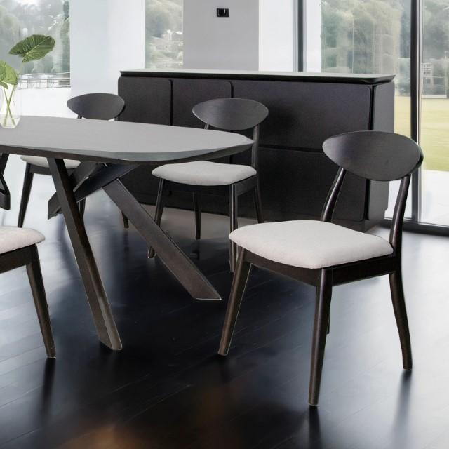 Beale Dining Chair (2/CTN) Natural, Brown, & Beige - Marjories Furniture (Las Vegas, NV)