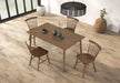 Beale Dining Table Walnut & Black - Marjories Furniture (Las Vegas, NV)