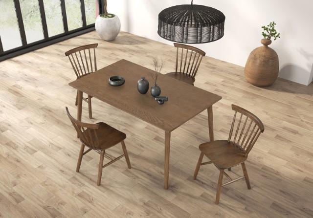 Beale Dining Table Walnut & Black - Marjories Furniture (Las Vegas, NV)