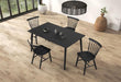 Beale Dining Table Walnut & Black - Marjories Furniture (Las Vegas, NV)