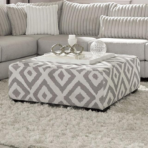 HERMISTON Ottoman, Gray - Marjories Furniture (Las Vegas, NV)