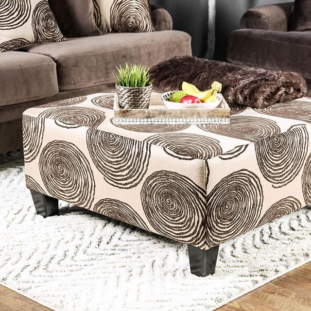 Bonaventura Brown Ottoman - Marjories Furniture (Las Vegas, NV)
