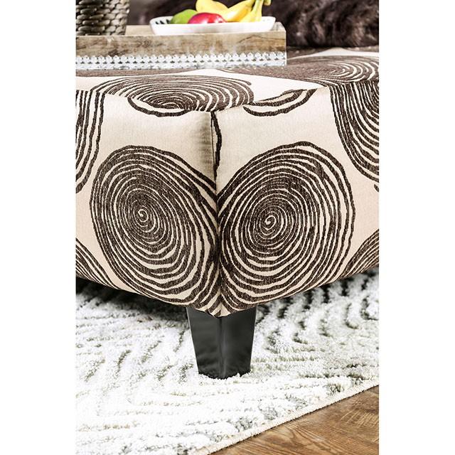 Bonaventura Brown Ottoman - Marjories Furniture (Las Vegas, NV)