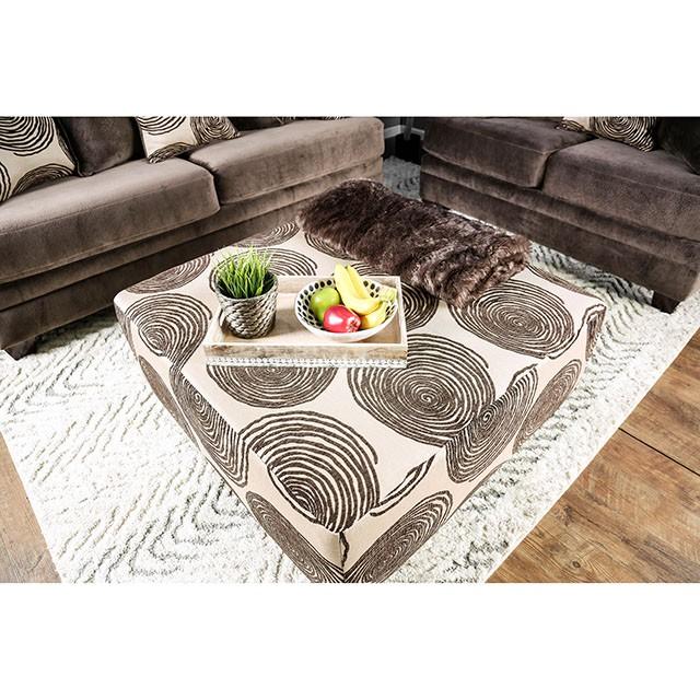 Bonaventura Brown Ottoman - Marjories Furniture (Las Vegas, NV)