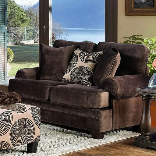Bonaventura Brown Love Seat - Marjories Furniture (Las Vegas, NV)