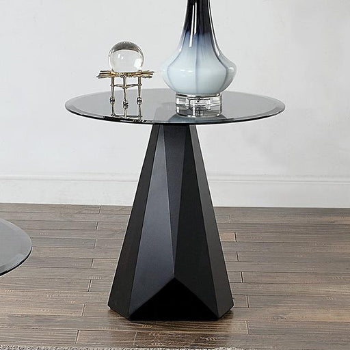 BISHOP End Table, Black/Gray - Marjories Furniture (Las Vegas, NV)