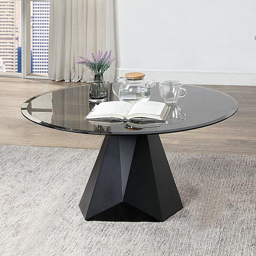BISHOP Coffee Table, Black/Gray - Marjories Furniture (Las Vegas, NV)