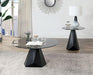 BISHOP Coffee Table, Black/Gray - Marjories Furniture (Las Vegas, NV)