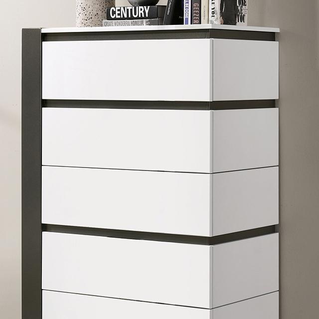 BIRSFELDEN Chest, White - Marjories Furniture (Las Vegas, NV)