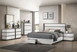 BIRSFELDEN Cal.King, E.King, & Queen Bed w/ Drawers, White - Marjories Furniture (Las Vegas, NV)