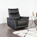 Bienne Recliner Chair White & Black - Marjories Furniture (Las Vegas, NV)