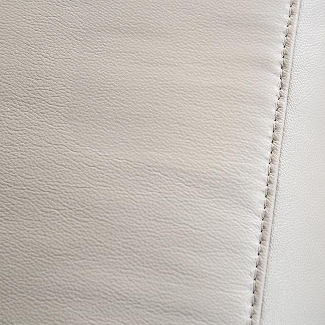 Bienne Sofa Manual Recliner White & Black - Marjories Furniture (Las Vegas, NV)