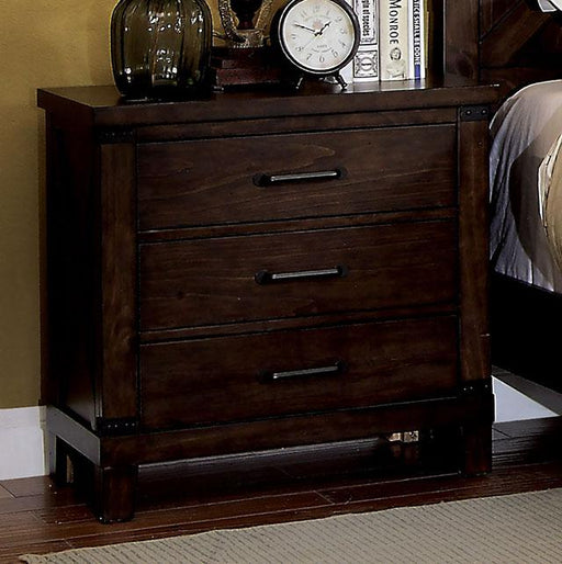 Bianca Dark Walnut Night Stand - Marjories Furniture (Las Vegas, NV)