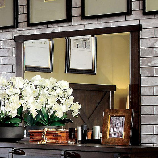 Bianca Dark Walnut Mirror - Marjories Furniture (Las Vegas, NV)