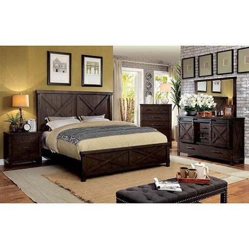Bianca Bed Brown & Gray - Marjories Furniture (Las Vegas, NV)