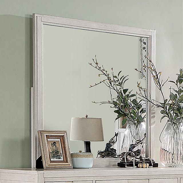 Berenice Mirror Espresso, Beige, & Brown - Marjories Furniture (Las Vegas, NV)
