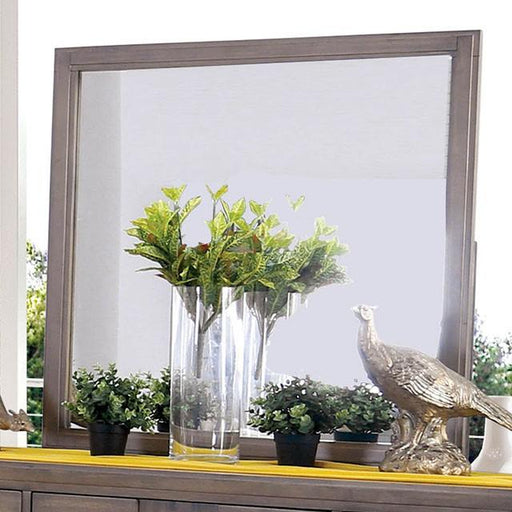Berenice Mirror Espresso, Beige, & Brown - Marjories Furniture (Las Vegas, NV)