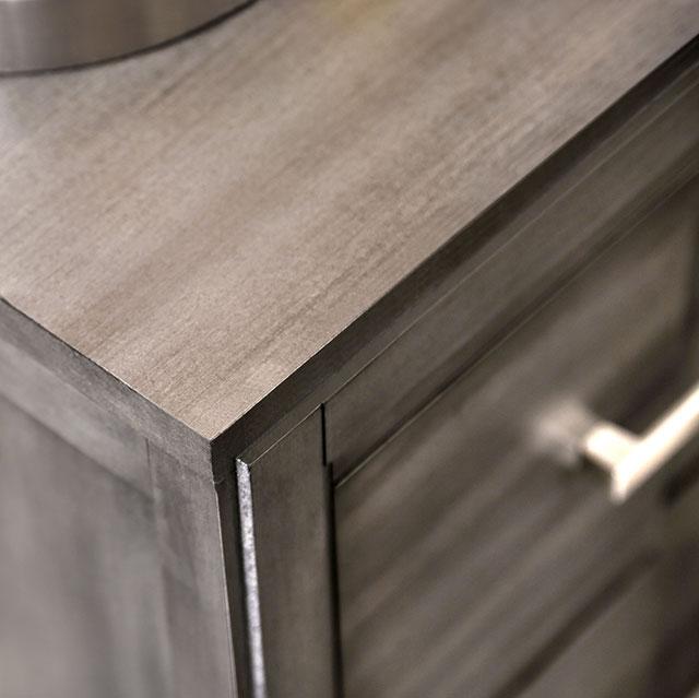 Berenice Espresso Night Stand White, Gray, & Espresso - Marjories Furniture (Las Vegas, NV)