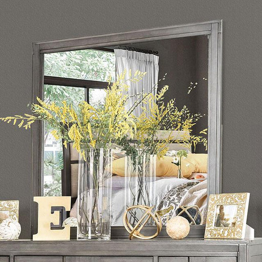 Berenice Gray Mirror - Marjories Furniture (Las Vegas, NV)