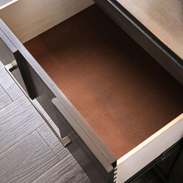 Berenice Espresso Night Stand White, Gray, & Espresso - Marjories Furniture (Las Vegas, NV)