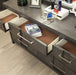 Berenice Espresso Night Stand White, Gray, & Espresso - Marjories Furniture (Las Vegas, NV)