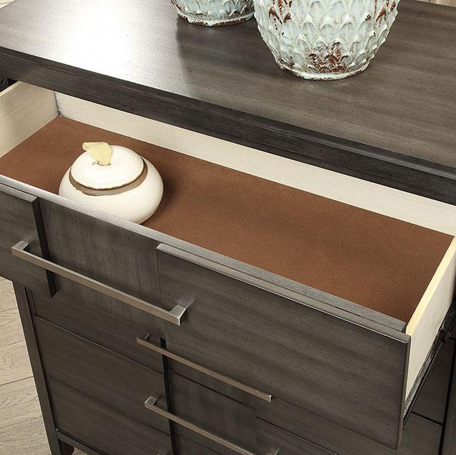 Berenice Gray Chest - Marjories Furniture (Las Vegas, NV)