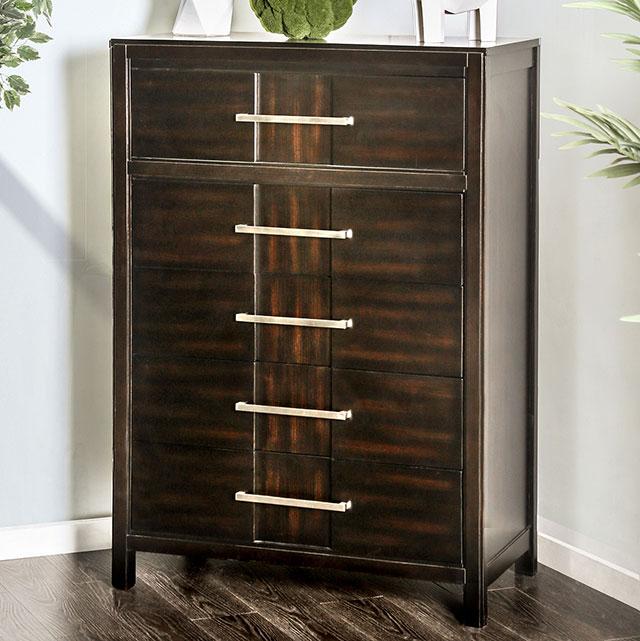 Berenice Chest Gray, White, & Espresso - Marjories Furniture (Las Vegas, NV)