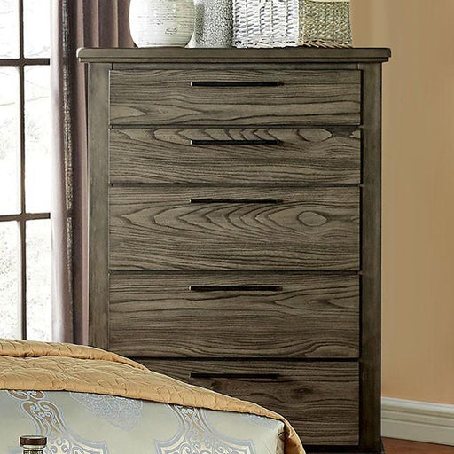 Berenice Chest Gray, White, & Espresso - Marjories Furniture (Las Vegas, NV)