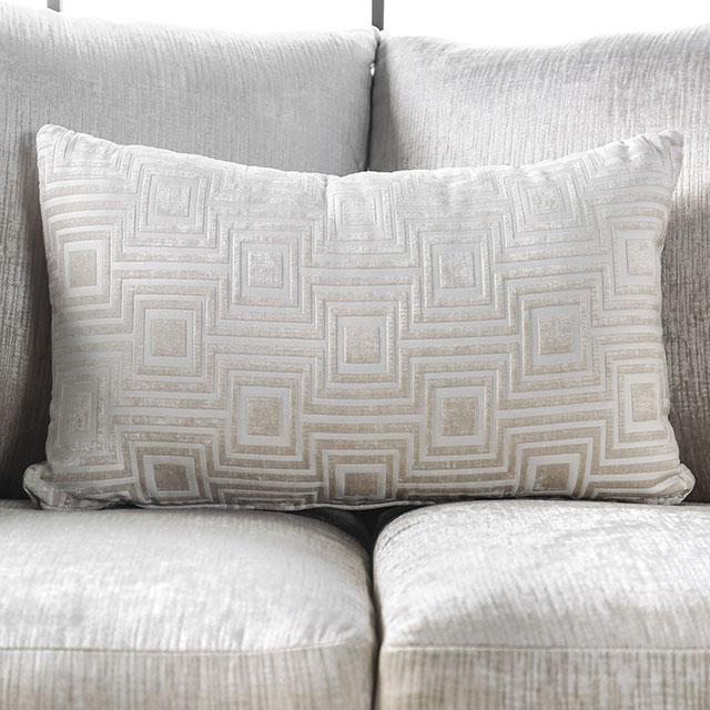 Benigno Love Seat Silver & Gray - Marjories Furniture (Las Vegas, NV)