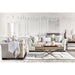 Benigno Love Seat Silver & Gray - Marjories Furniture (Las Vegas, NV)