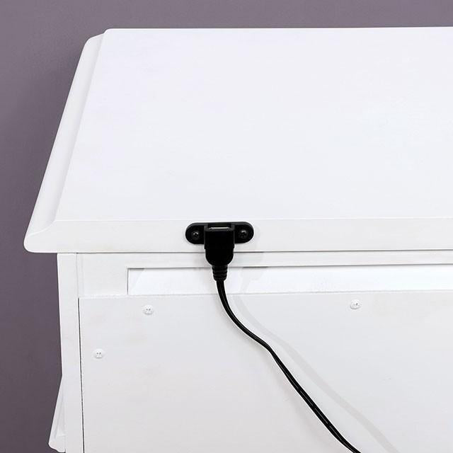 BELVA Night Stand w/ USB Outlet - Marjories Furniture (Las Vegas, NV)