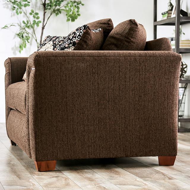 BELSIZE Loveseat Grey, Beige, & Choclate - Marjories Furniture (Las Vegas, NV)