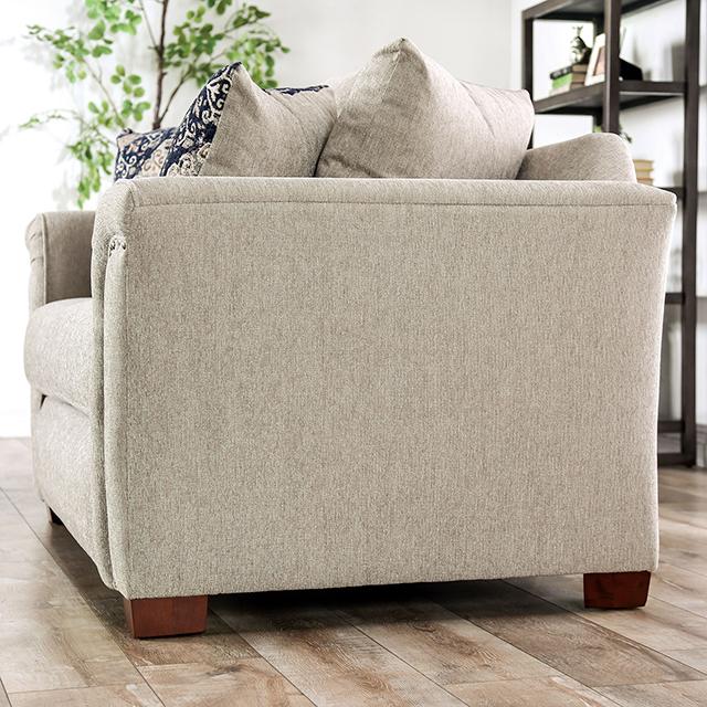 BELSIZE Sofa, Beige/Navy - Marjories Furniture (Las Vegas, NV)