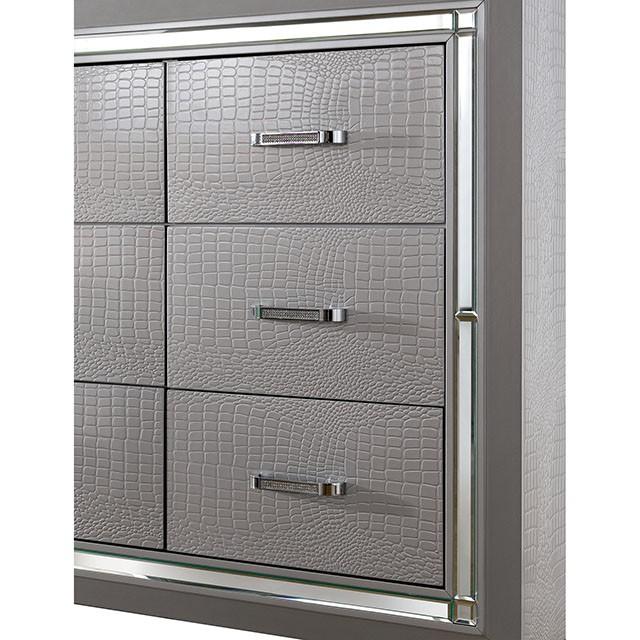 BELLANOVA Silver Cal.King , E.King, & Queen Bed - Marjories Furniture (Las Vegas, NV)