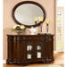 Bellagio Brown Cherry Dining Table w/ 2 Leaves - Marjories Furniture (Las Vegas, NV)