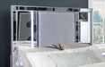 BELLADONNA Cal.King, E.King & Queen Bed, Silver - Marjories Furniture (Las Vegas, NV)