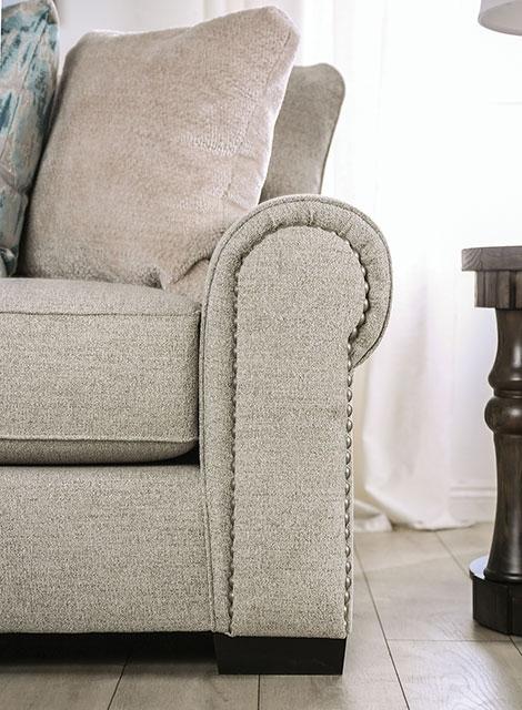 LAREDO Sofa, Beige - Marjories Furniture (Las Vegas, NV)