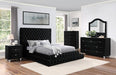 STEFANIA E.King & Queen Bed, Black & Gray - Marjories Furniture (Las Vegas, NV)