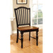MAYVILLE Black/Antique Oak Side Chair (2/CTN) - Marjories Furniture (Las Vegas, NV)