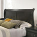 Louis Philippe Cal.King Bed Black & Grey - Marjories Furniture (Las Vegas, NV)