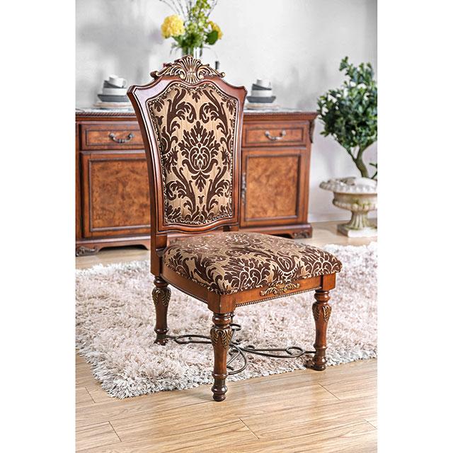 Lucie Brown Cherry Side Chair (2/CTN) - Marjories Furniture (Las Vegas, NV)