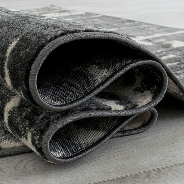 Kozlu Gray/Beige 5' X 7' Area Rug - Marjories Furniture (Las Vegas, NV)