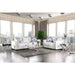 Ilse Off-White/Blue Love Seat - Marjories Furniture (Las Vegas, NV)