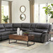 JEROMINUS Sectional, Dark Gray - Marjories Furniture (Las Vegas, NV)