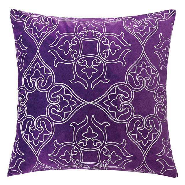 Kyla Purple 20" X 20" Pillow, Purple - Marjories Furniture (Las Vegas, NV)