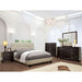 LEEROY Cal.King, E.King, & Full Bed Ivory & Gray - Marjories Furniture (Las Vegas, NV)