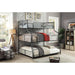 Olga III Sand Black Twin/Full/Queen Bunk Bed - Marjories Furniture (Las Vegas, NV)