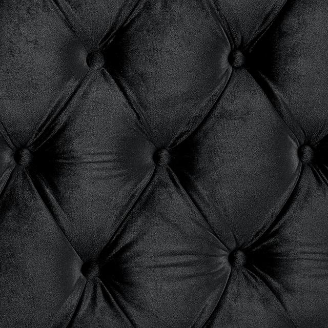 STEFANIA E.King & Queen Bed, Black & Gray - Marjories Furniture (Las Vegas, NV)