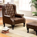 VAUGH Rustic Brown Accent Chair - Marjories Furniture (Las Vegas, NV)