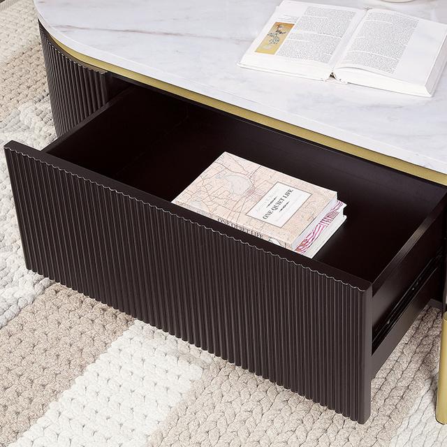 KOBLENZ Coffee Table, Dark Walnut - Marjories Furniture (Las Vegas, NV)